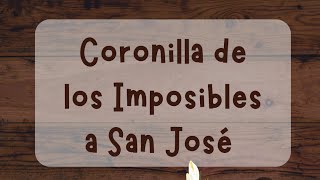 Coronilla de los Imposibles a San José por Venezuela 🇻🇪♥️ [upl. by Foster]