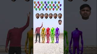 Yellow Red Green amp Purple DameTuCosita alien dancing and deepu magic Correct headmatching cartoon [upl. by Dido]