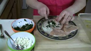 Spinach and Goat Cheese Stuffed Chicken Breast [upl. by Haem]