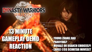 REACTIONTHOUGHTS Dynasty Warriors Origins 13 Minute Gameplay Demo [upl. by Wilma759]