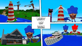 BEST SURVIVING FROM SHIN COMPILATION in Minecraft GameplayCoffin Meme [upl. by Auqinet]