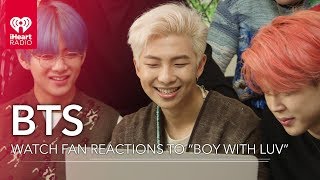 BTS React To Fans Watching quotBoy With Luvquot Music Video For The First Time [upl. by Vasili]