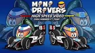 HIGH SPEED VIDEO MiniDrivers  2004 Minardi Cosworth [upl. by Dupaix]