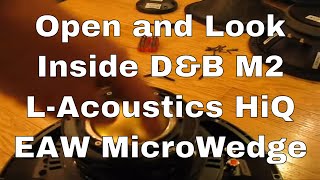 Look inside DampB LAcoustics and EAW MicroWedge 15 Monitors [upl. by Nosrak]