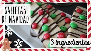 Galletas con 3 Ingredientes  christmasbakingday10 [upl. by Oilla]