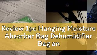 Review 1pc Hanging Moisture Absorber Bag Dehumidifier Bag antimold indoor closet dehumidifier mild [upl. by Elisabeth478]