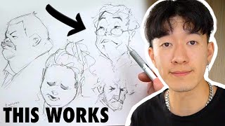 How I Practice Drawing FACES Beginner Friendly [upl. by Oilla]