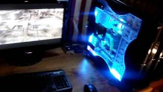 gaming rig setup  water cooled  modded PS3 [upl. by Enilamme]