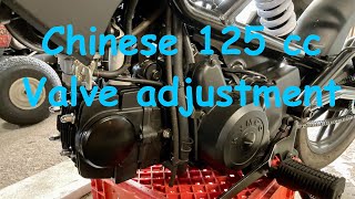 Chinese 125 cc valve adjustment [upl. by Frantz]