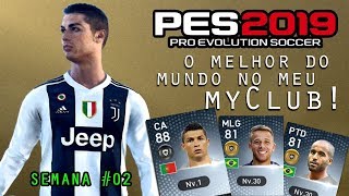 PES 2019 o melhor do mundo no myClub Cristiano Ronaldo chamou Lucas Moura e Arthur Melo [upl. by Fachan]