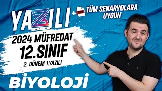 12Sınıf Biyoloji 2Dönem 1Yazılı  20232024 Örnek Sınav [upl. by Yevrah]