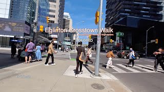 Eglinton Crosstown Walk  Cedarvale to YongeEglinton Toronto Summer 2024 [upl. by Aem]