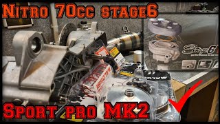 Vlog nitro 70cc stage6 sport MK2 Elle a été compliqué lhistoire 😅 [upl. by Shutz246]