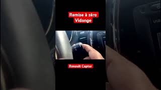 Comment remettre à zéro révision captur  compteur  vidange astuce [upl. by Hong]