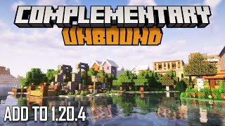 How to Download amp Install Complementary Shaders Unbound for Minecraft 1204 [upl. by Airaet33]