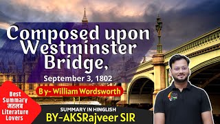 Composed upon Westminster Bridge September 3 1802 Poem by William Wordsworth [upl. by Towroy]