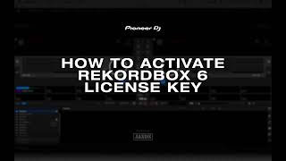 How to activate rekordbox 6 license key [upl. by Doowron]