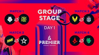 BLAST Premier Spring Groups 2024 Day 1 G2 vs NIP NAVI vs Col Vitality vs OG Astralis vs Falcons [upl. by Khoury]