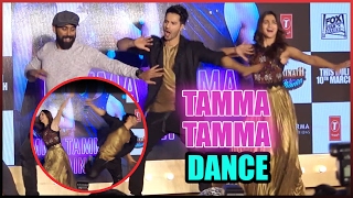 Varun Dhawan And Alia Bhatt Hit The Dance Floor AT Tamma Tamma Long Launch [upl. by Ajiam]