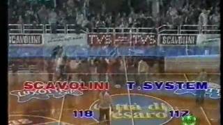 Vuelle vs Fortitudo 1995 3 tempi supplementari [upl. by Rednael]