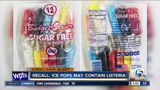 Ice pops shipped to Florida recalled because of listeria concerns [upl. by Eerol747]