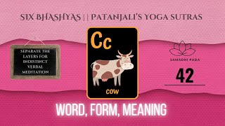 Sutra 42 Word Form Meaning [upl. by Aleyak]