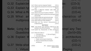 HSBTE4THSEM COMPUTER ORGANISATIONPOLYTECHNIC hsbte HSBTSpolytechnic computerscience diploma [upl. by Bessie343]