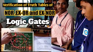 Realization of NOR Gate  Ex OR  ExNor Gate truth Tables  beee lab  norgate not  reddaiah [upl. by Coshow]