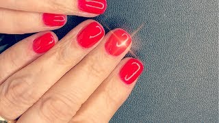 capping the natural nail with acrylic [upl. by Leamse]