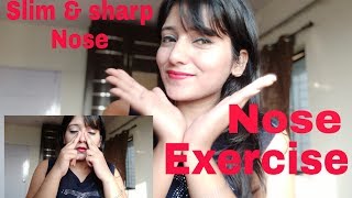 Nose exercise for slim amp sharp nose [upl. by Allmon29]