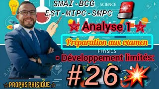 💥 26 Analyse1🎁🔥 chapitre 4 •Développement limités🤯 Revisoin de Cours 🚨 [upl. by Euqinim]