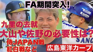 【広島東洋カープ】ＦＡで注目の大山や佐野は、本当にカープに必要なのか？ 侍ジャパン戦や紅白戦からもその答えが導き出せそうです 【九里亜蓮】【大山悠輔】【佐野恵太】【新井貴浩】【カープ】 [upl. by Nalek813]