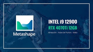 Render Agisoft Metashape  Intel i9 12900 RTX 4070Ti 12GB [upl. by Einahpad880]