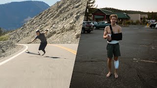 My Worst Longboard Crash Ever [upl. by Rednasyl]