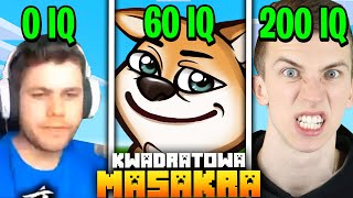 SPRAWDZAM IQ YOUTUBERÓW Z KWADRATOWEJ MASAKRY XD Minecraft Kwadratowa Masakra [upl. by Anivla]