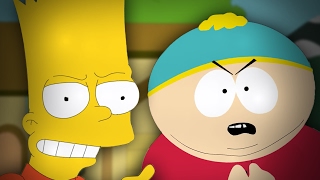 Bart Simpson vs Eric Cartman  Epic Cartoon Made Rap Battle Season 3 [upl. by Nehtiek]