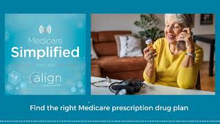 Find the Right Medicare Prescription Drug Plan  Medicare Simplified [upl. by Ladnik]