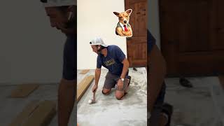 TIPS Glue Down Flooring InstallationFrench Oak Wood Floor DIY [upl. by Dickens256]