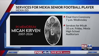 Services for Mexia senior football player announced [upl. by Bastian17]