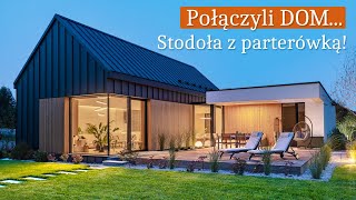 Dom marzeń z ATRIUM 🌿 DOM PARTEROWY i STODOŁA w jednym TOP Wnętrza  Projekt domu energooszczędnego [upl. by Marian]