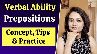 Prepositions in Verbal Ability Concept Tips amp Practice Exercises for Placement Tests Jobs amp Exams [upl. by Simeon]