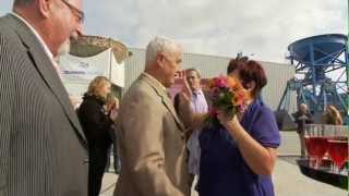 Christening Mv Ual Africa by Mrs Francien Koek as the vessels godmother [upl. by Feeney392]