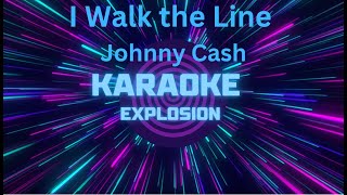 I Walk the Line  Karaoke  Johnny Cash karaoke [upl. by Aenaj]