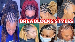 50 dreadlocs styleslastest amp treading locs hairstyles natural amp artificial locs hairstyles [upl. by Dave]