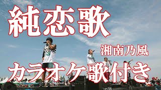 純恋歌 湘南乃風 原曲キー 歌付き ボーカル入り 歌詞付き カラオケ 練習用 [upl. by Mellisent]