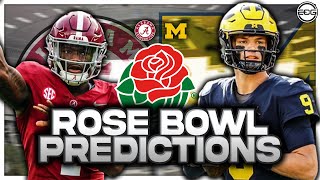 Is Michigan Ready for Alabama  Rose Bowl Predictions Michigan vs Alabama [upl. by Allyson]