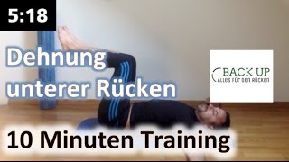 Unterer Rücken dehnen  10 Minuten Training [upl. by Madelle]