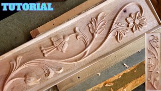 Crafting Wonders Learn How to Carve Wood Like a Pro Step by Step Relief Carving Tutorial [upl. by Dranoel]