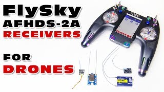 Drone Receivers for FlySky options AFHDS2A [upl. by Enelyad]