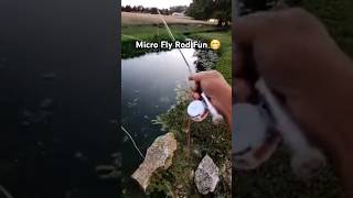 Yes Micro Fly Rods are fun fishing flyfishing ultralightfishing [upl. by Limber354]